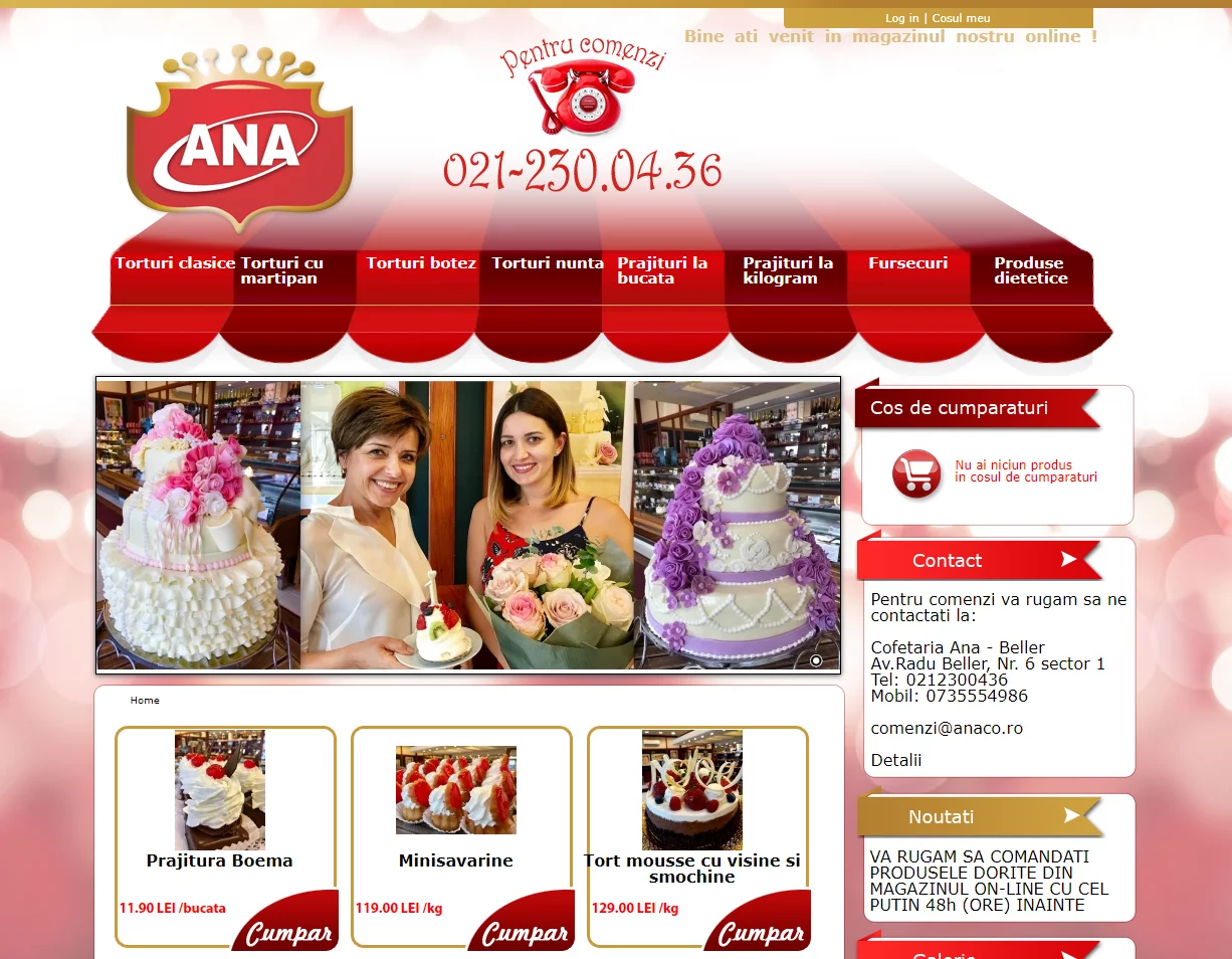 ana web page
